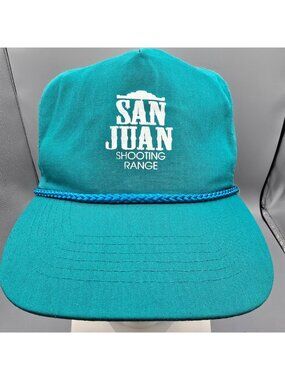 San Juan Shooting Range Montrose Colorado  Adjustable Five-Panel Teal Otto Cap